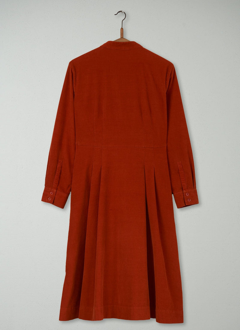 Reworn Needlecord Dress Size 10 (497) | Persimmon