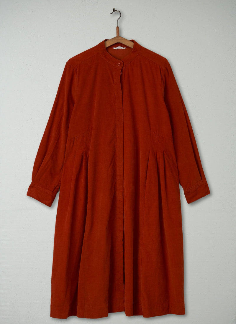 Reworn Needlecord Dress Size 14 (471) | Persimmon