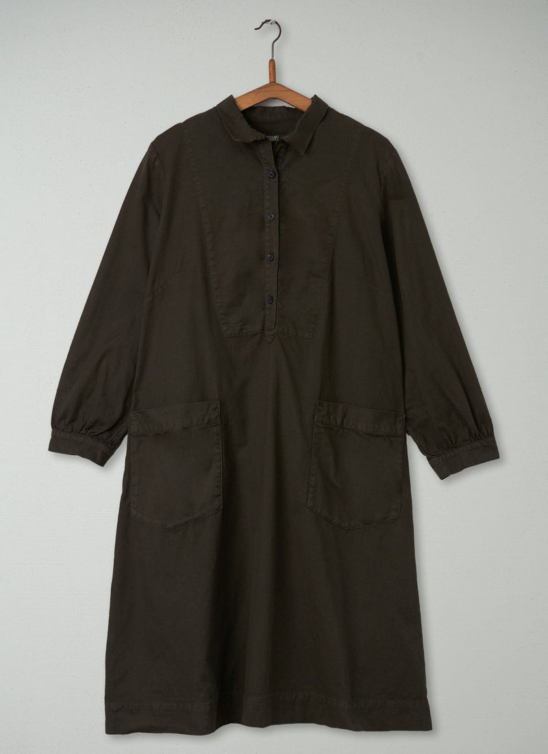 Reworn Brushed Cotton Dress Size 12 (456) | Loden