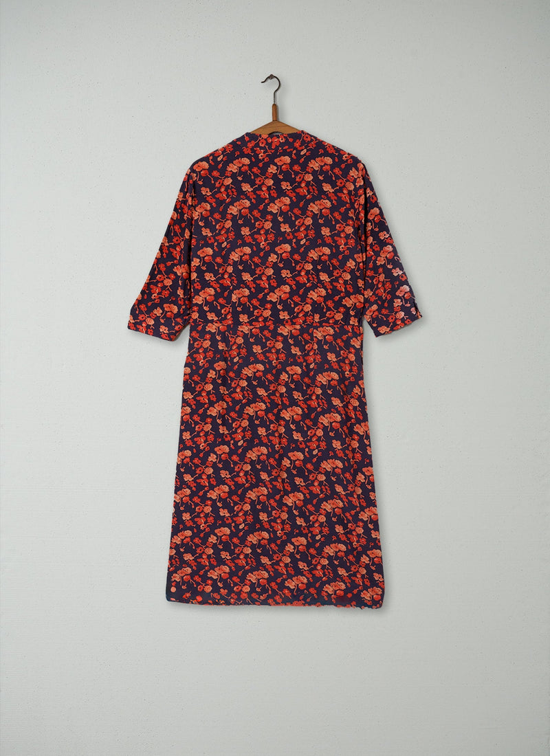 Reworn Floral Print Dress Size 12 (196) | Multi