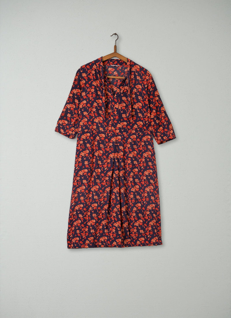 Reworn Floral Print Dress Size 12 (196) | Multi