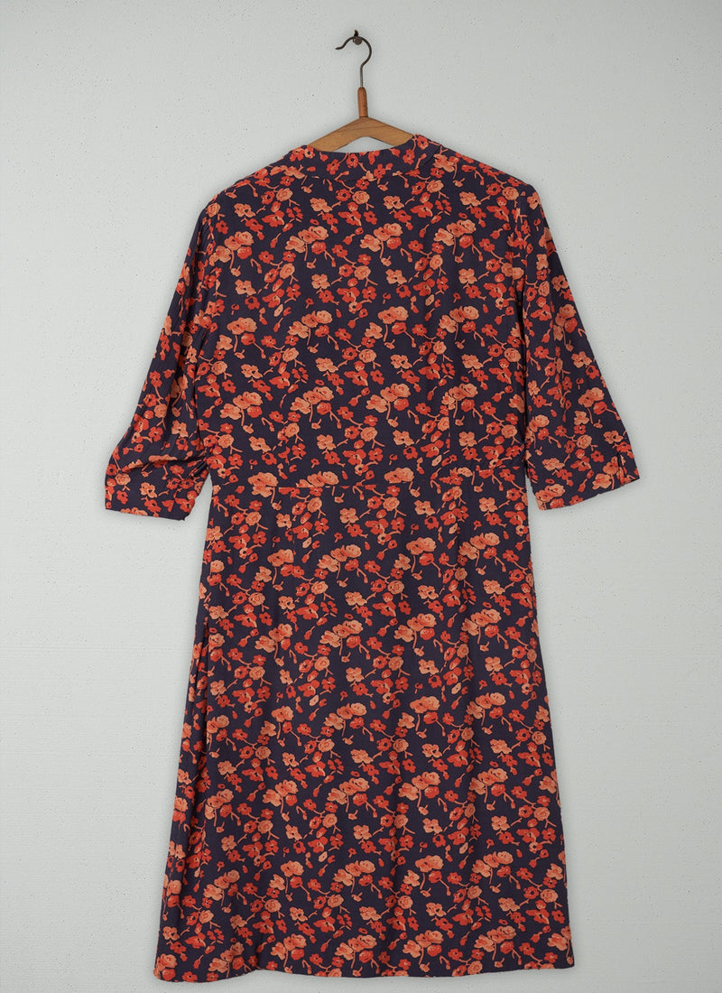 Reworn Floral Print Dress Size 12 (387) | Multi