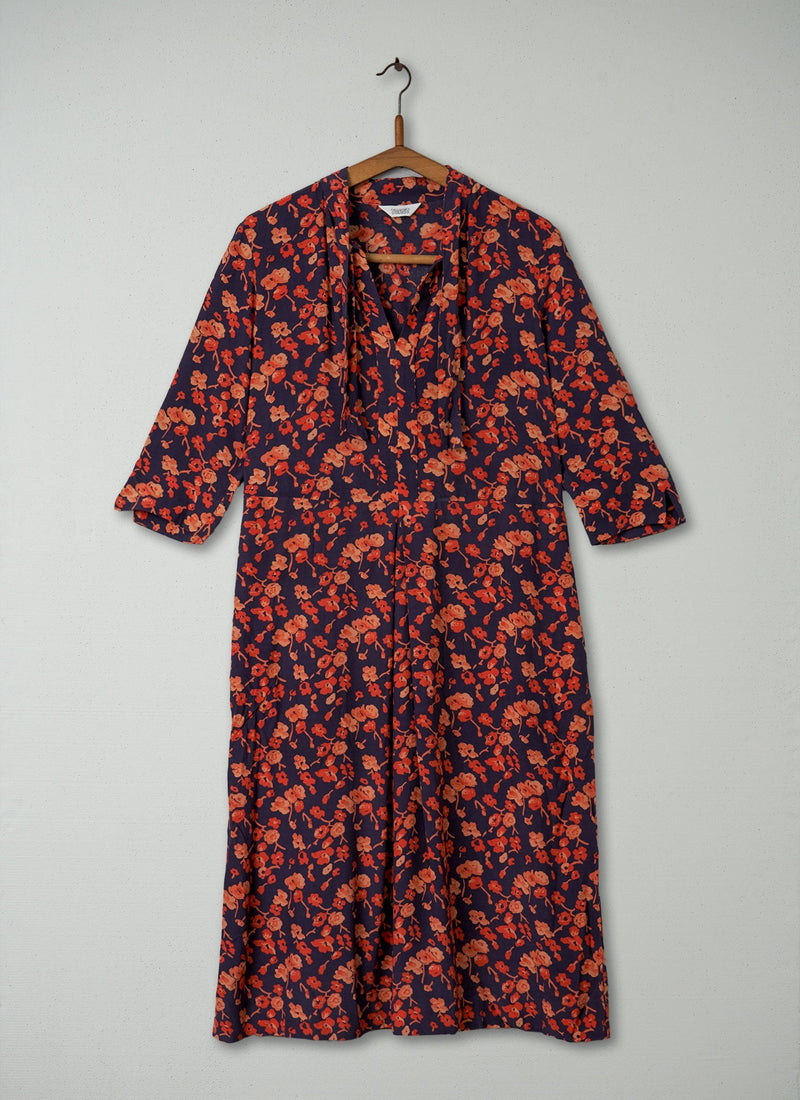 Reworn Floral Print Dress Size 6 (346) | Multi