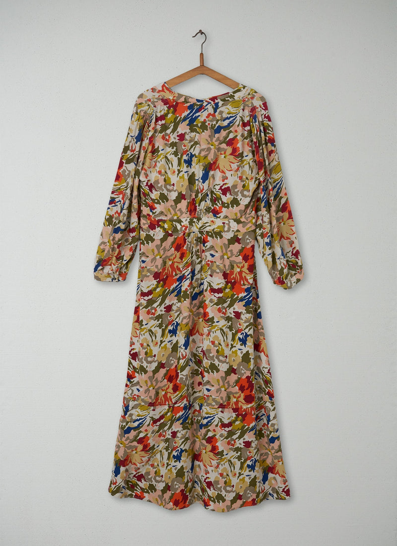 Reworn Floral Print Dress Size 12 (096) | Multi
