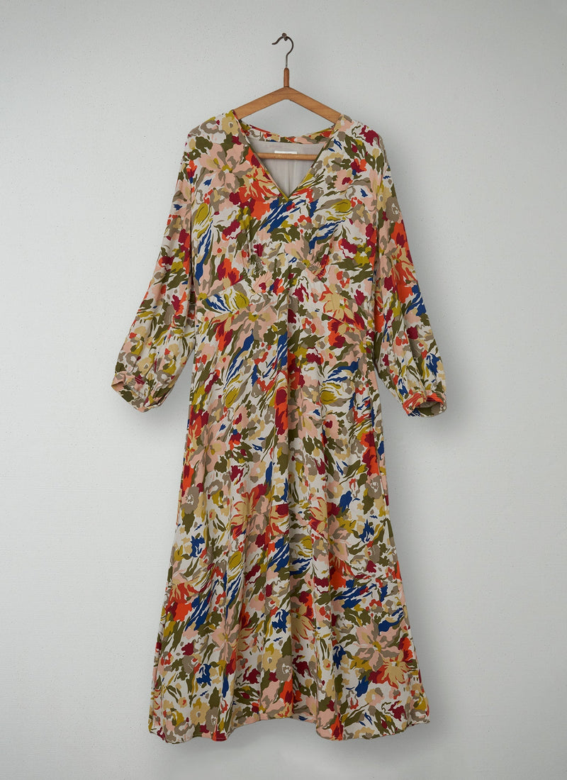 Reworn Floral Print Dress Size 12 (096) | Multi
