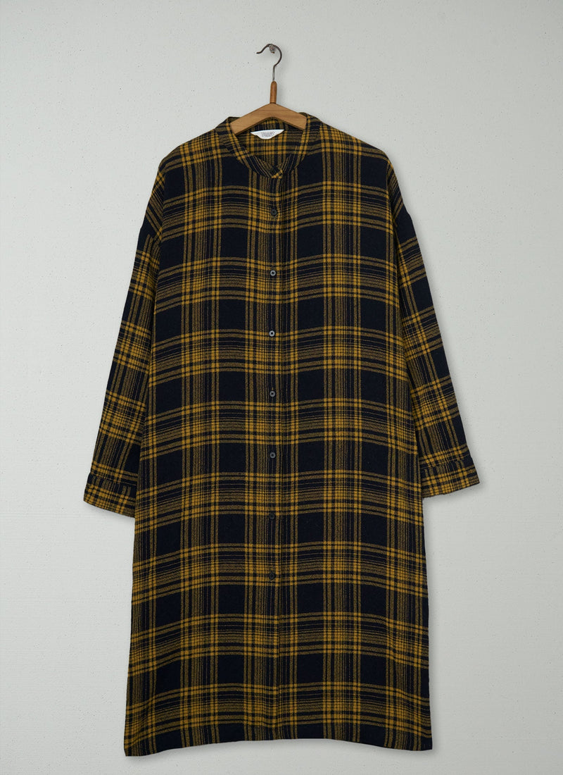Reworn Wool Check Dress Size 14 (2209) | Multi