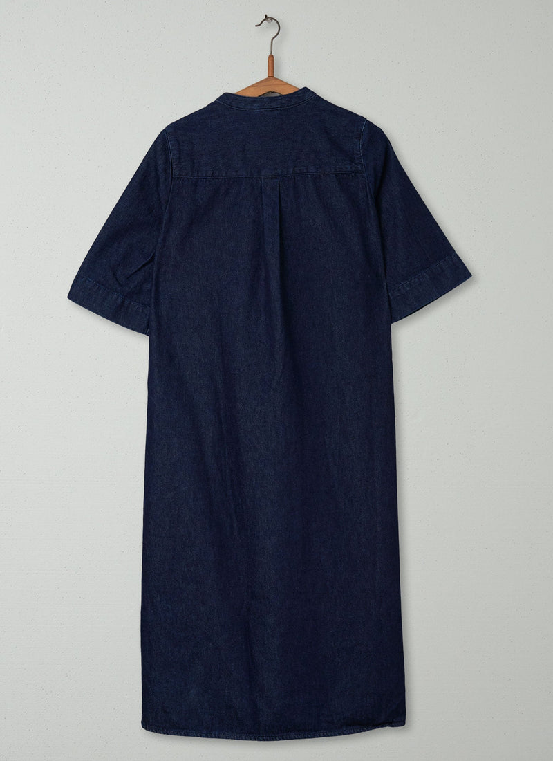Reworn Denim Belted Dress Size 8 (524) | Indigo