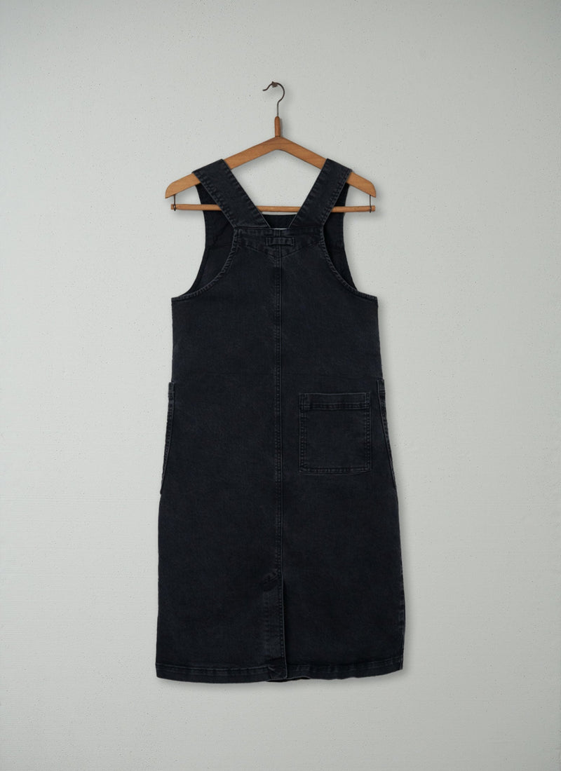 Reworn Pinafore Dress Size 8 (244) | Black