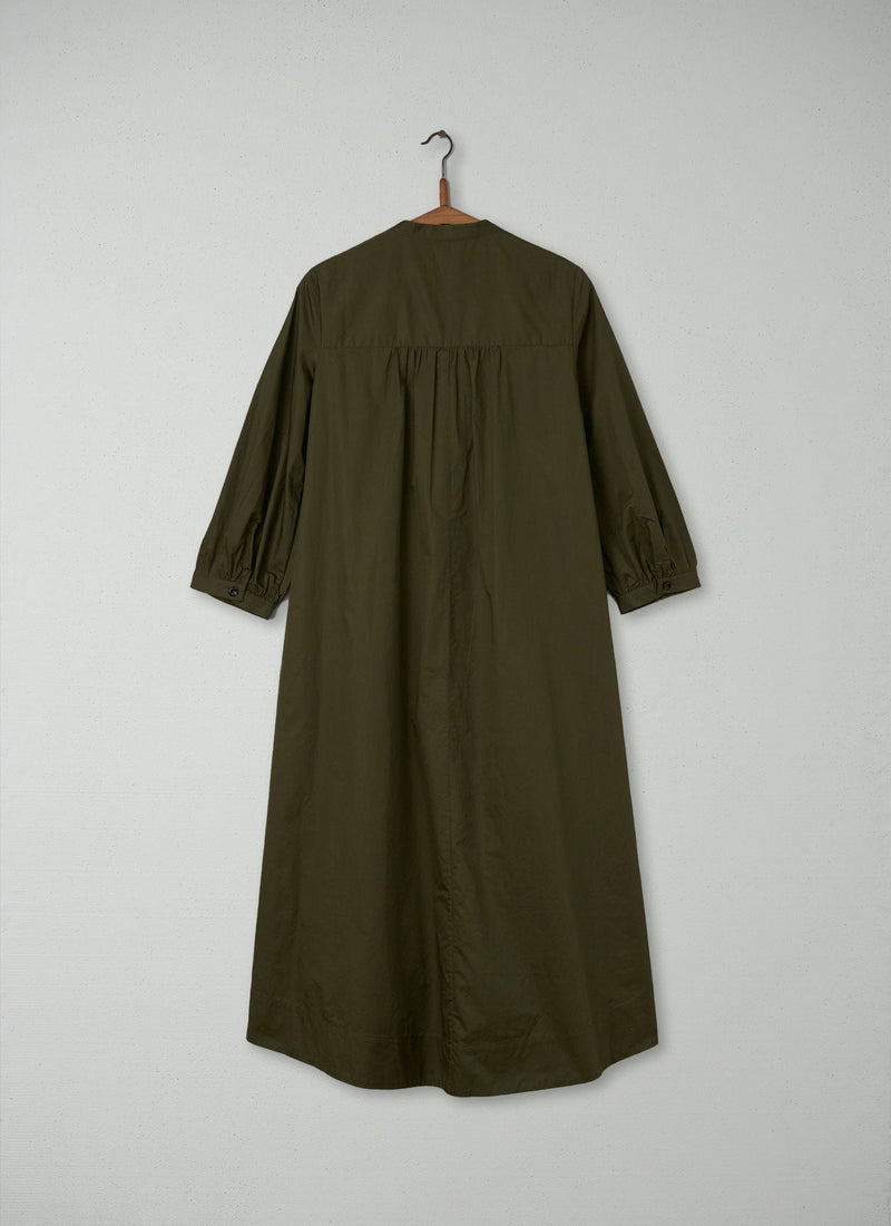 Reworn Button Through Dress Size 6 (218) | Olive