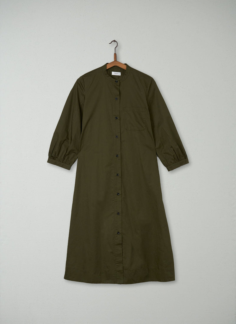 Reworn Button Through Dress Size 6 (218) | Olive