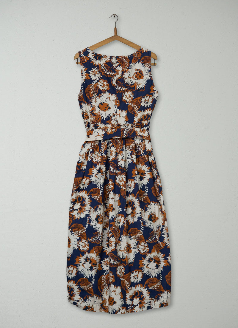 Reworn Floral Print Dress Size 14 (1637) | Multi