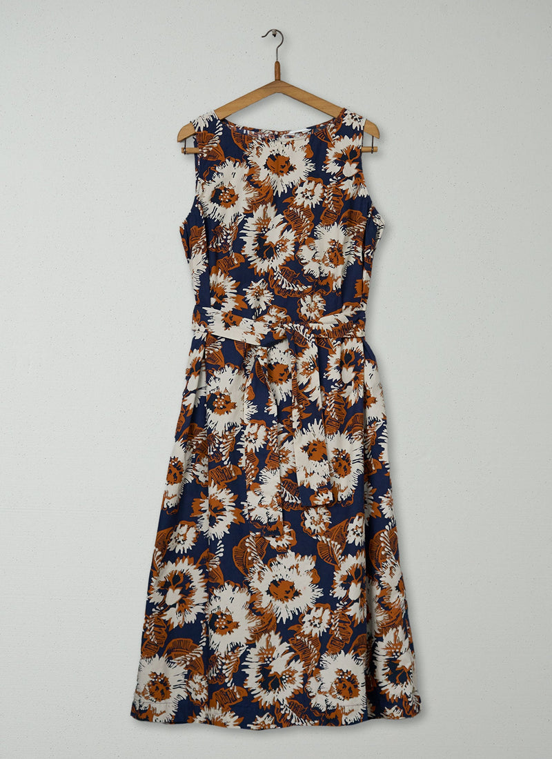 Reworn Floral Print Dress Size 14 (1637) | Multi