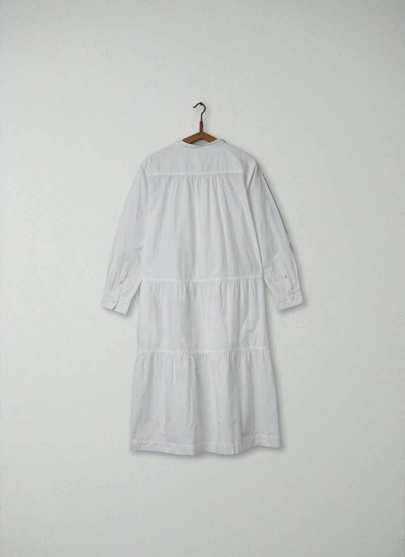 Reworn Cotton Oxford Dress Size 12 (278) | White