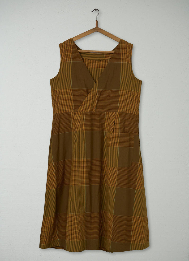 Reworn Cross Back Dress Size 12 (1170) | Sand
