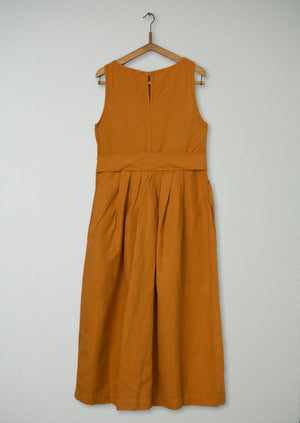 Reworn Cotton Linen Dress Size 16 (1072) | Spice