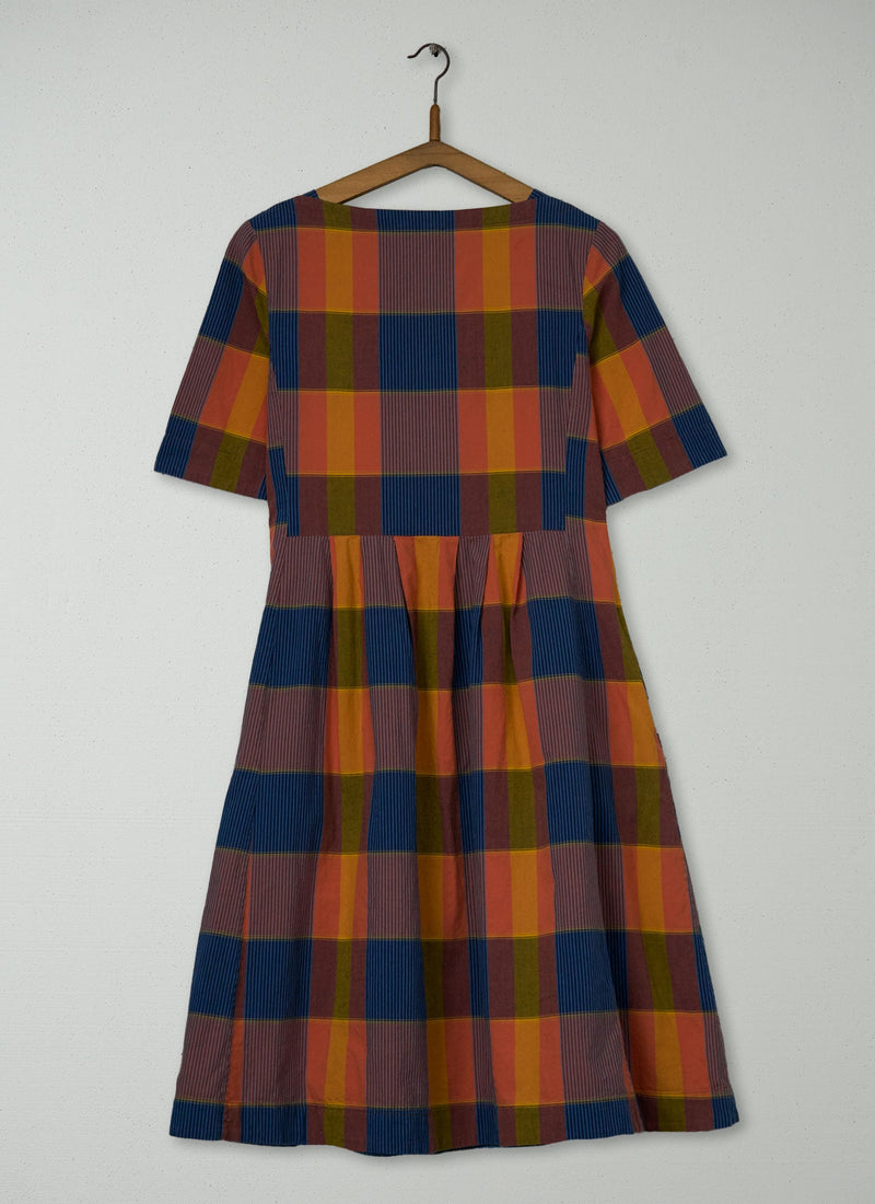 Reworn Check Cotton Dress Size 6 (1566) | Multi