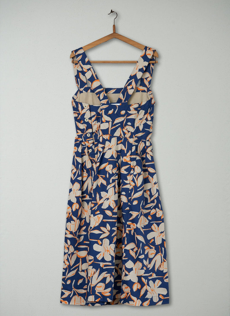 Reworn Cotton Floral Print Dress Size 18 (488) | River Blue