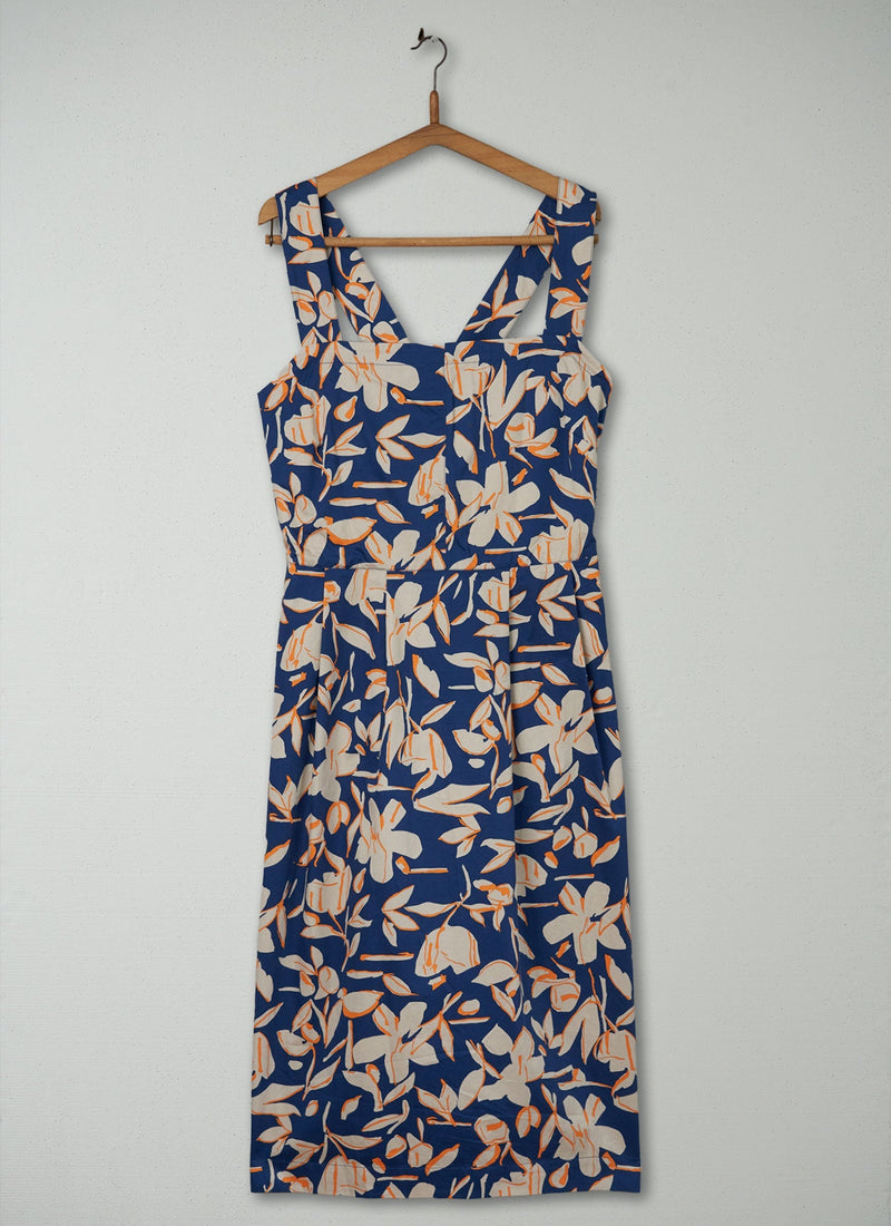 Reworn Cotton Floral Print Dress Size 18 (488) | River Blue