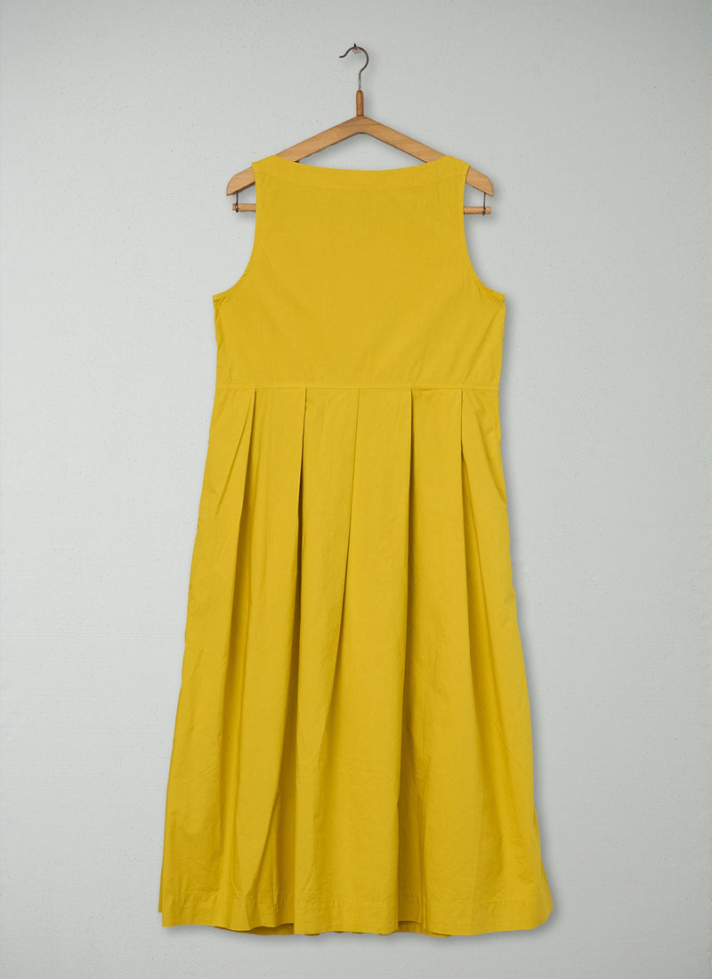 Reworn Poplin Pleated Dress Size 12 (1161) | Citronella