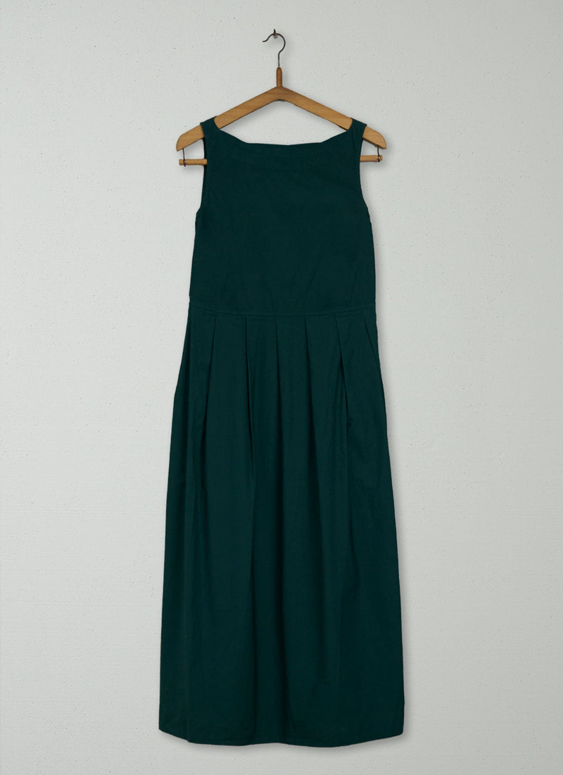Reworn Poplin Pleated Dress Size 8 (1329) | Cape Verde