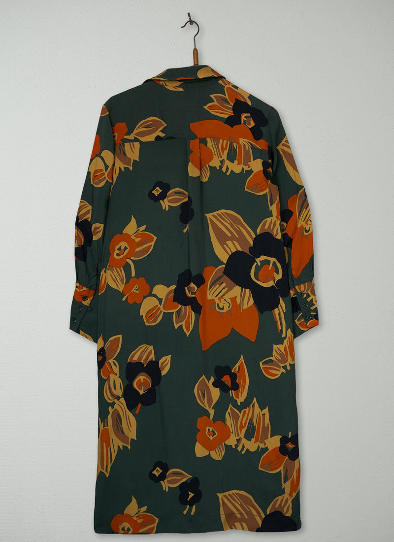 Reworn Floral Print Dress Size 8 (2042) | Multi