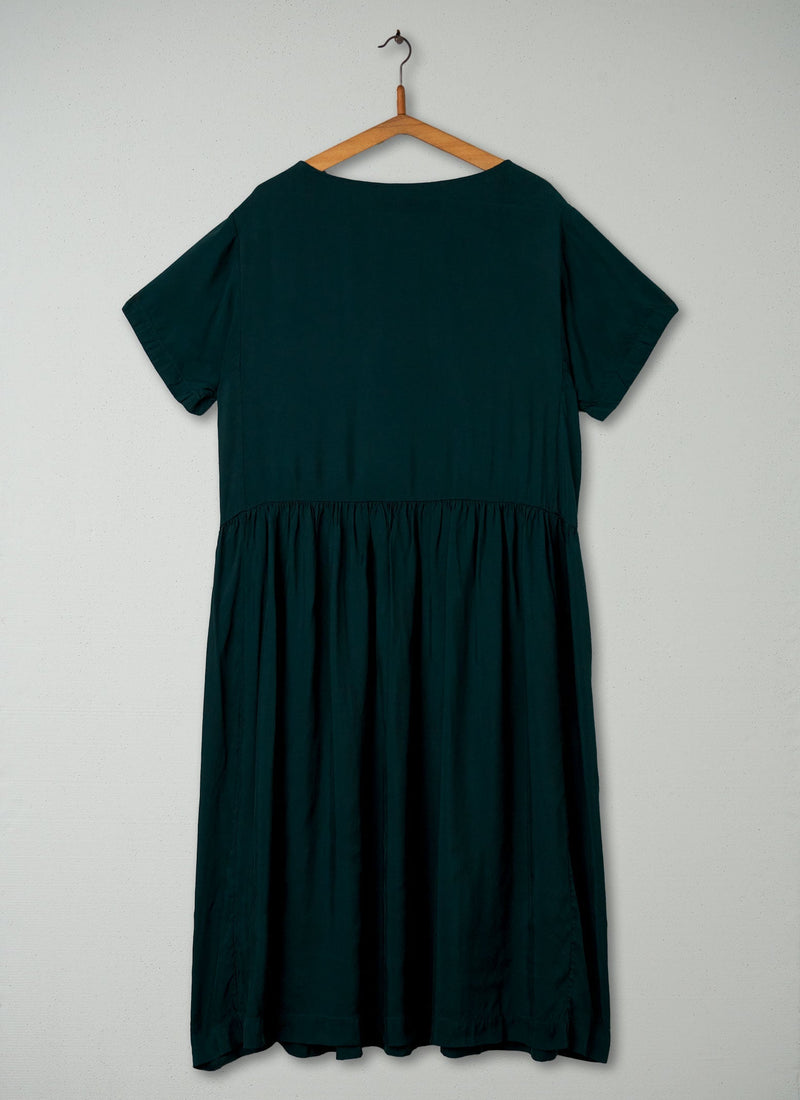 Reworn Dropped Waist Dress Size 16 (394) | Green