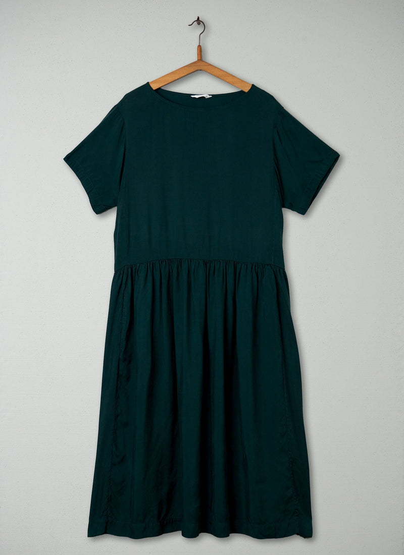 Reworn Dropped Waist Dress Size 16 (394) | Green