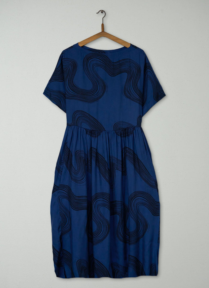 Reworn Drape Dress Size 6 (1794) | Multi