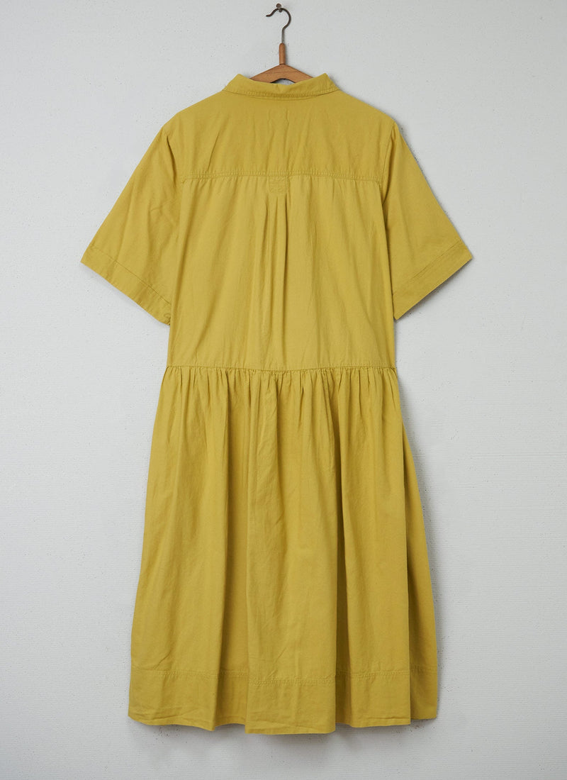 Reworn Cotton Shirt Dress Size 18 (040) | Olive Oil