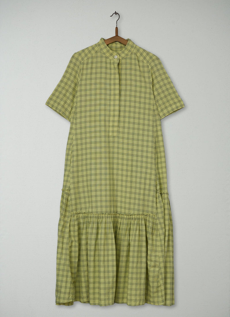 Reworn Cotton Check Dress Size 12 (1168) | Multi
