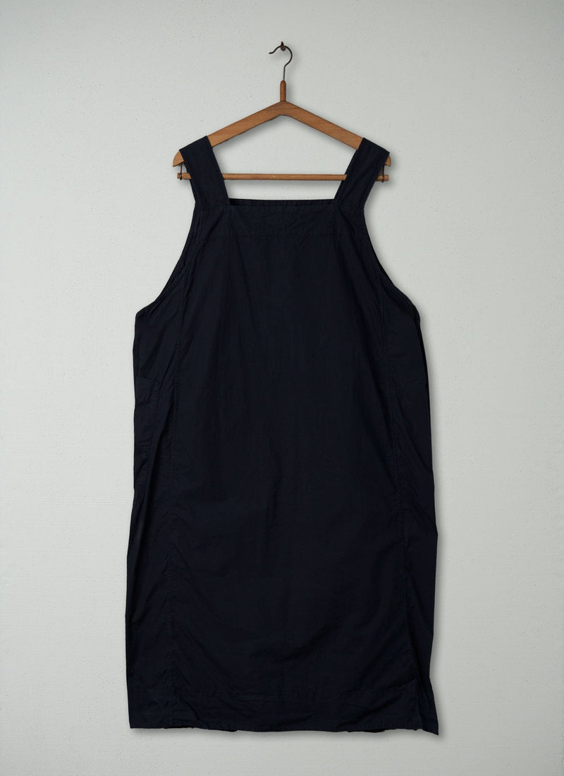 Reworn Pinafore Wrap Dress Size L (379) | Navy