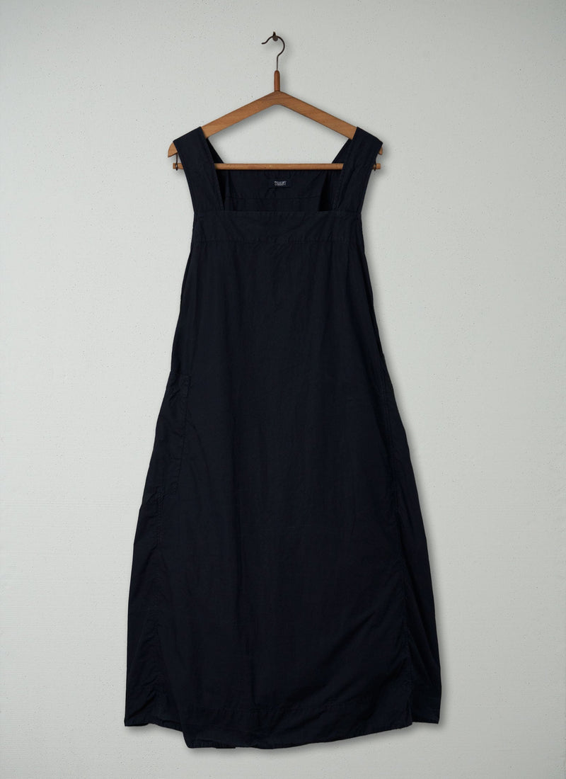 Reworn Pinafore Wrap Dress Size L (379) | Navy