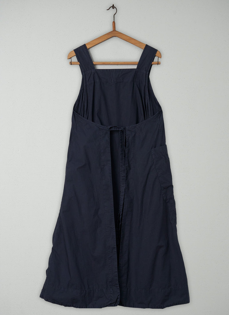 Reworn Pinafore Wrap Dress Size M (412) | Navy