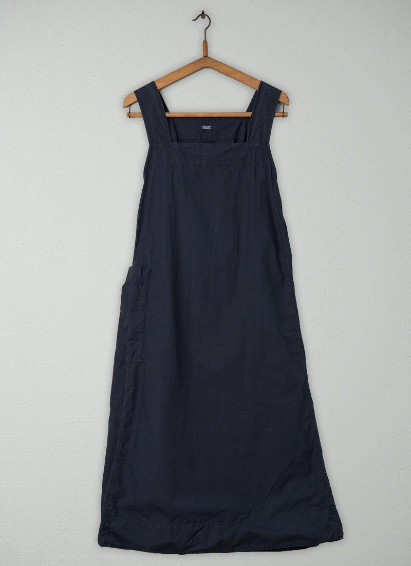 Reworn Pinafore Wrap Dress Size M (412) | Navy
