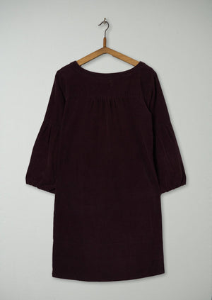 Reworn Needlecord Tunic Size 10 (426) | Damson