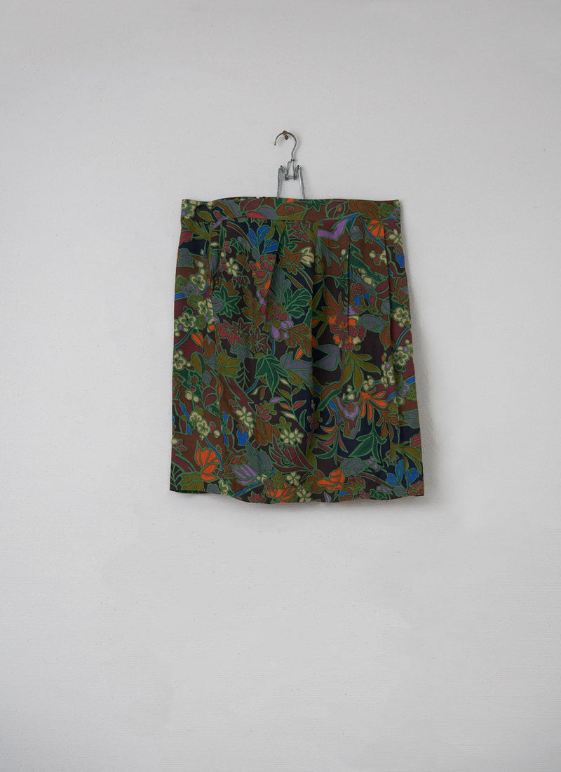 Reworn Tapestry Print Skirt Size 12 (012) | Multi