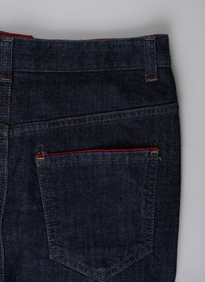 Reworn Denim Skirt Size 10 (014) | Indigo