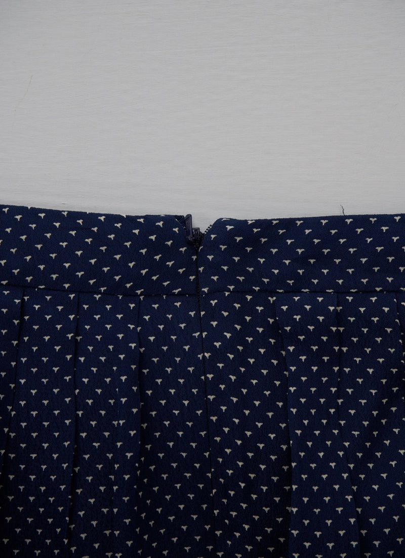 Reworn Micro Dash Skirt Size 16 (033) | Navy