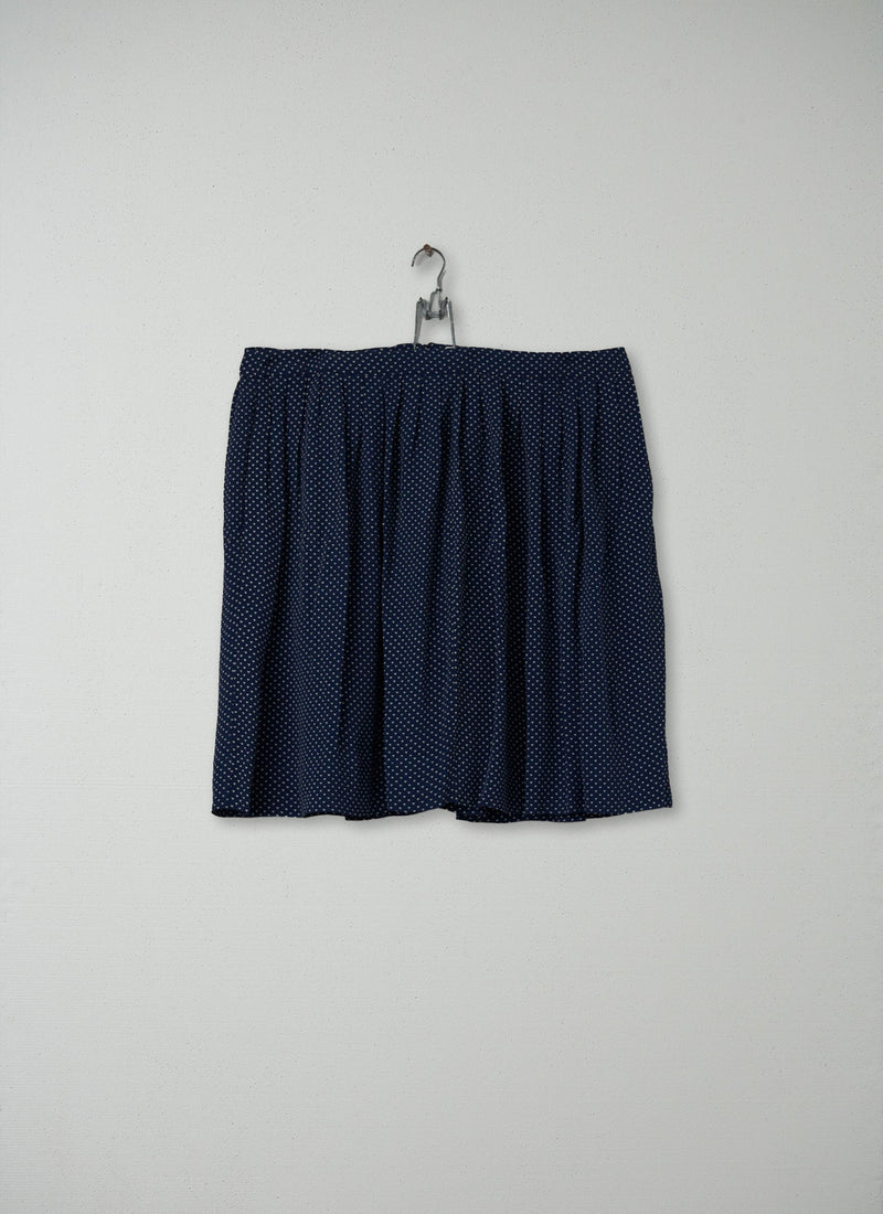 Reworn Micro Dash Skirt Size 16 (033) | Navy