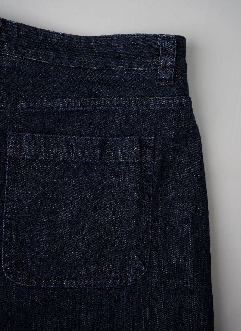 Reworn Denim Culottes Size 12 (186) | Indigo