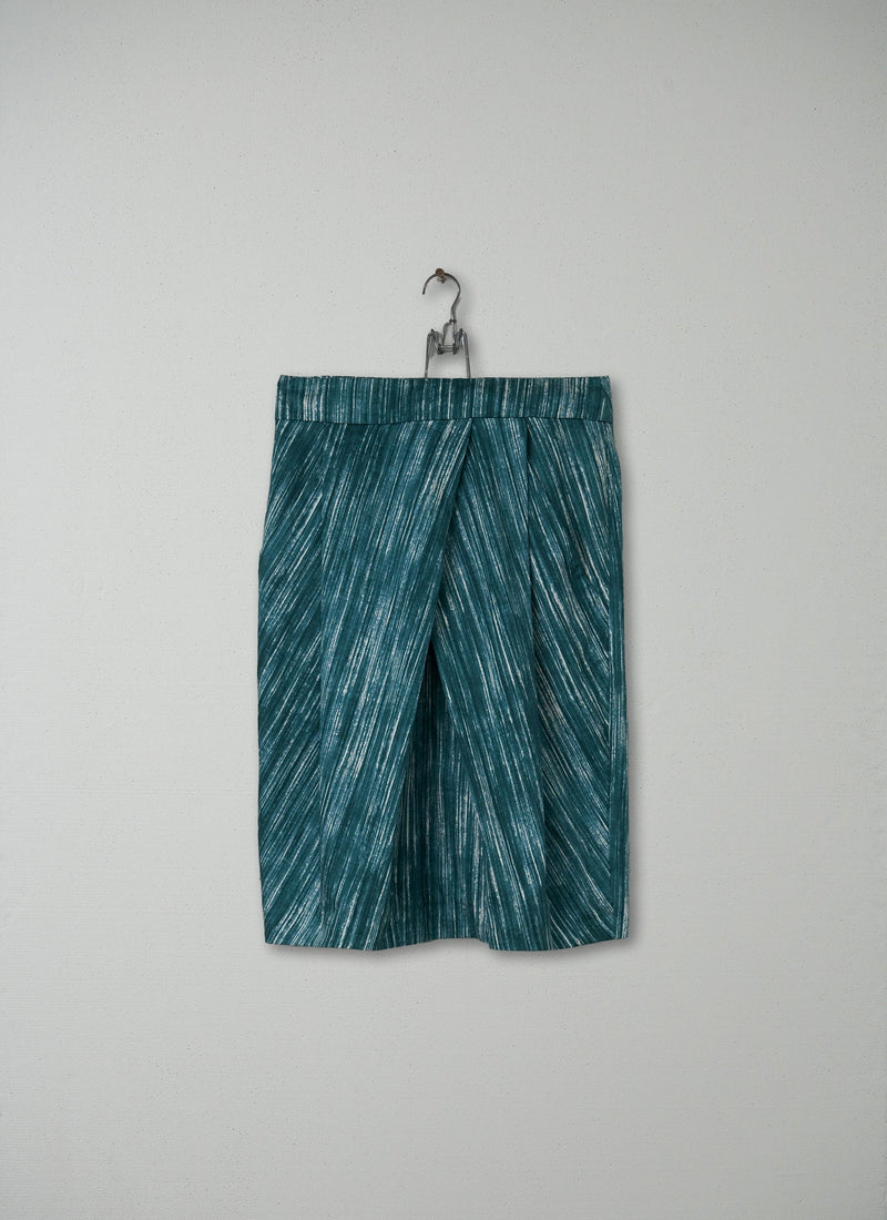 Reworn Aichi Skirt Size 10 (021) | Teal