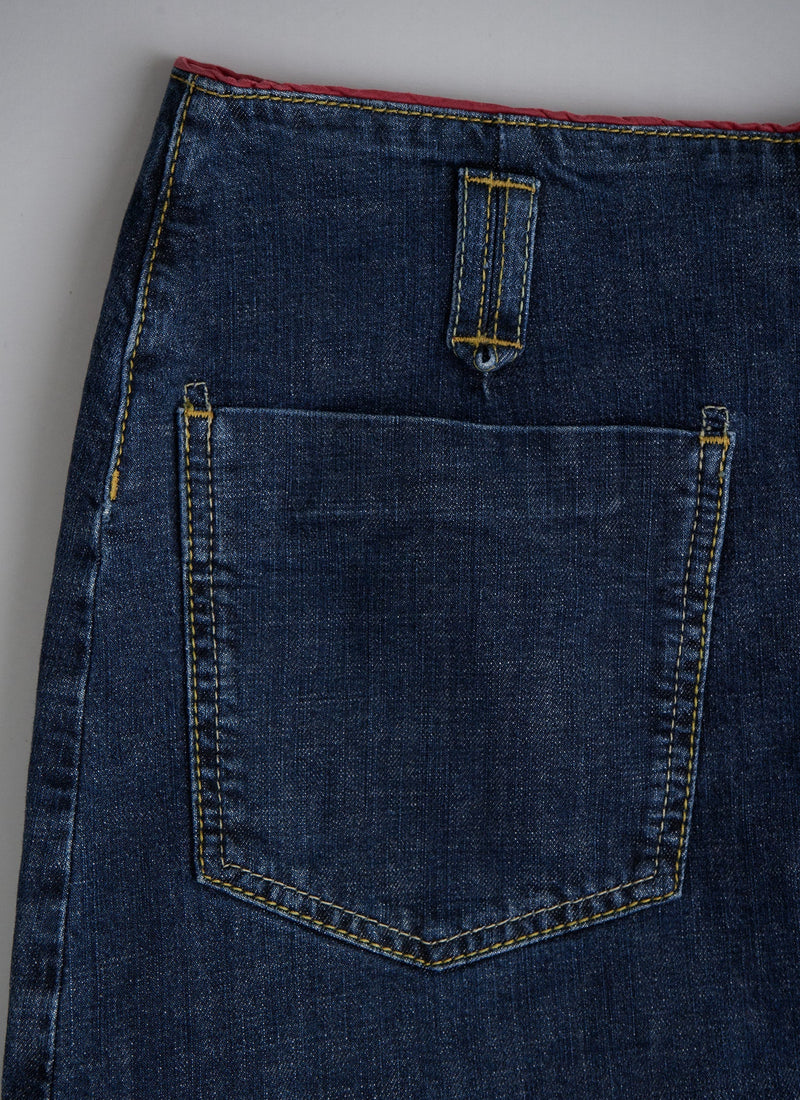Reworn Jean Skirt Size 10 (026) | Indigo