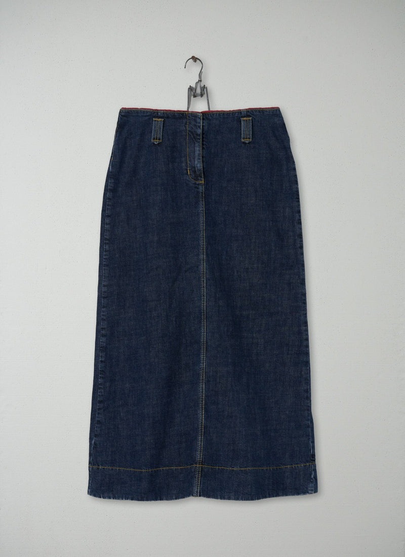 Reworn Jean Skirt Size 10 (026) | Indigo