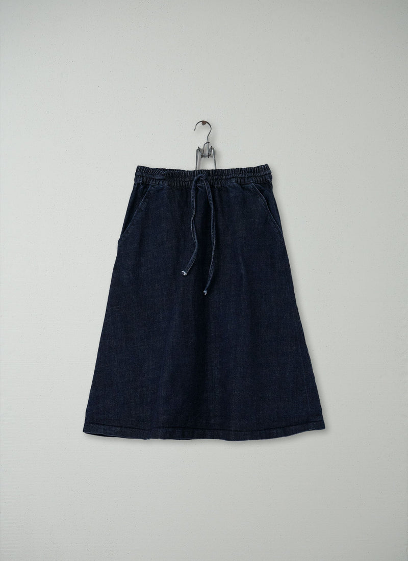 Reworn Denim Skirt Size 8 (063) | Indigo
