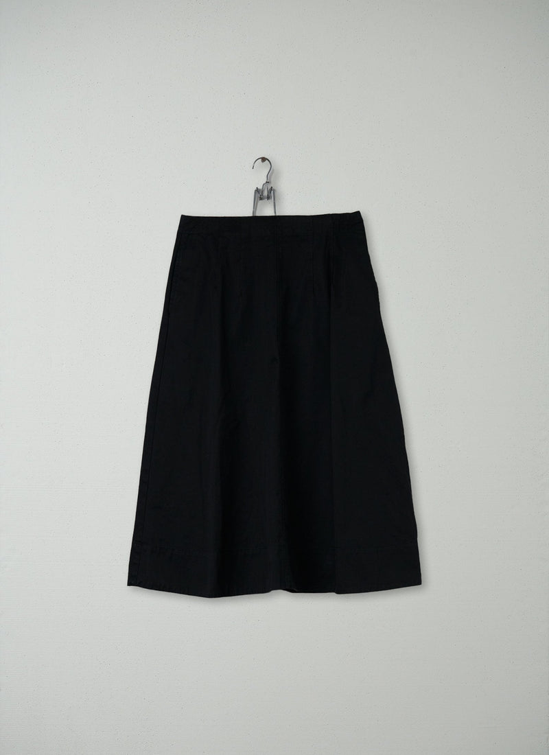 Reworn Denim Dart Skirt Size 12 (054) | Black
