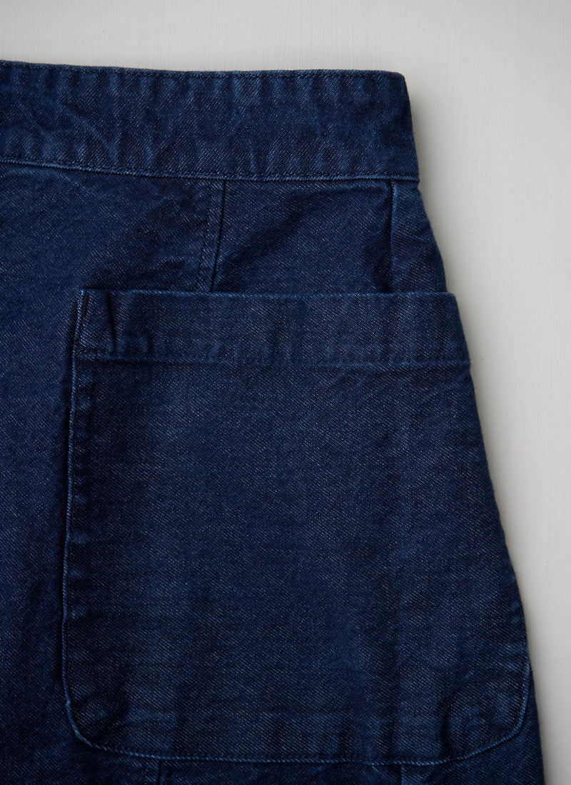 Reworn Denim Skirt Size 6 (213) | Indigo
