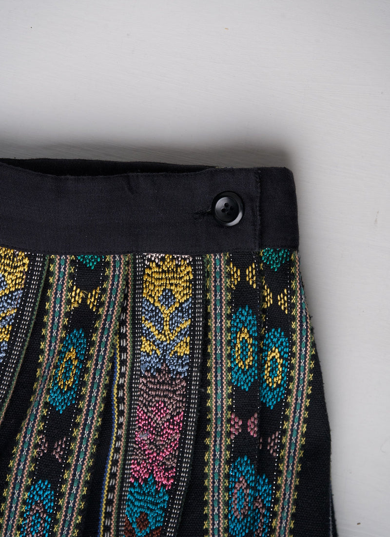 Reworn Embroidered Skirt Size 12 (091) | Multi