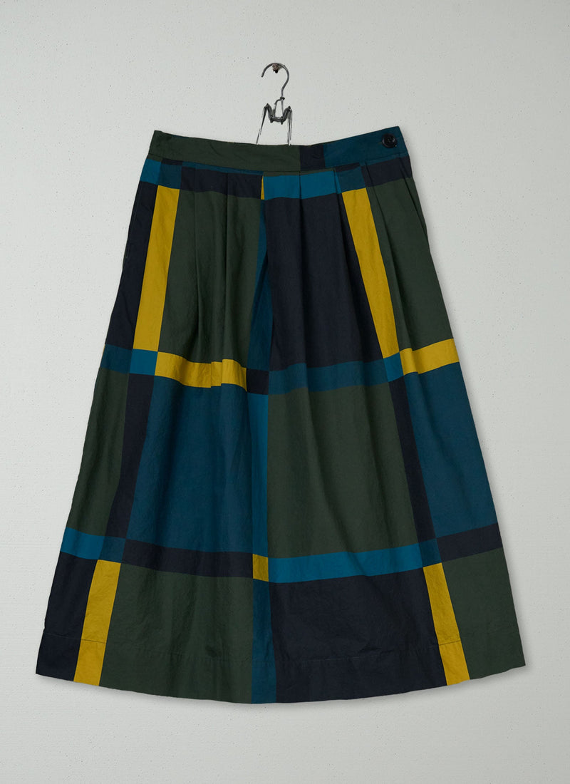 Reworn Large Check Skirt Size 12 (311) | Multi
