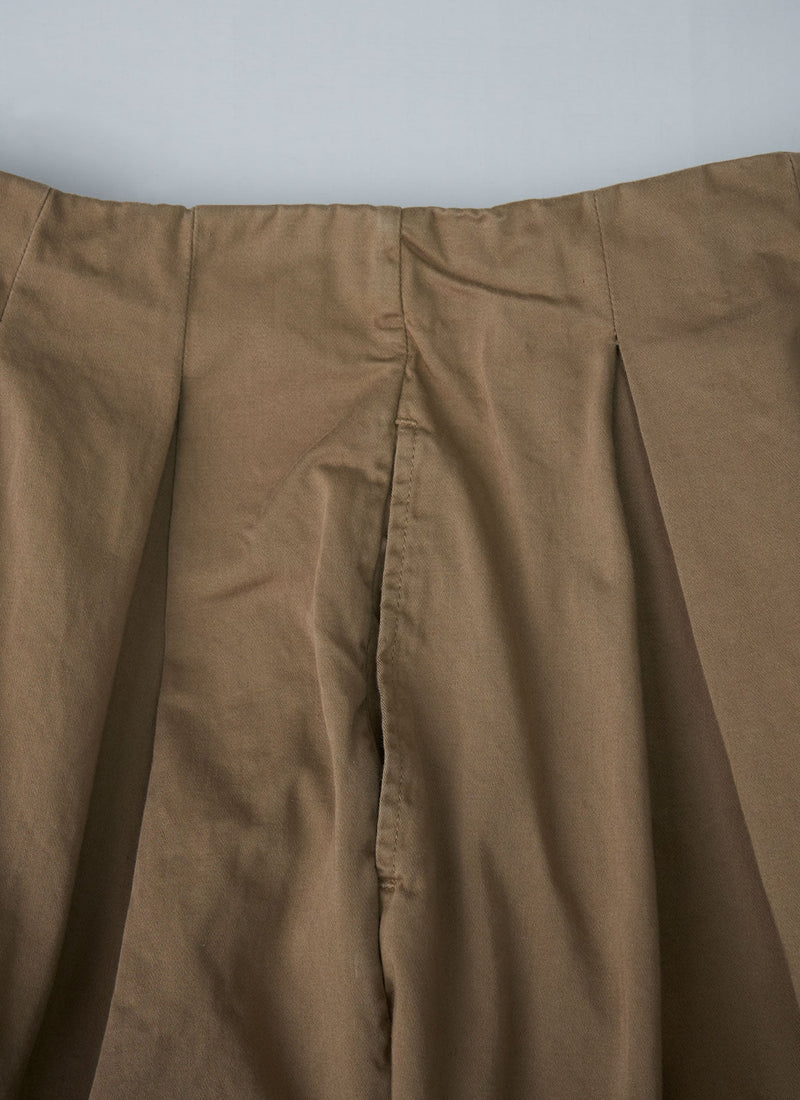 Reworn Cotton Sateen Skirt Size 8 (270) | Sand Dune