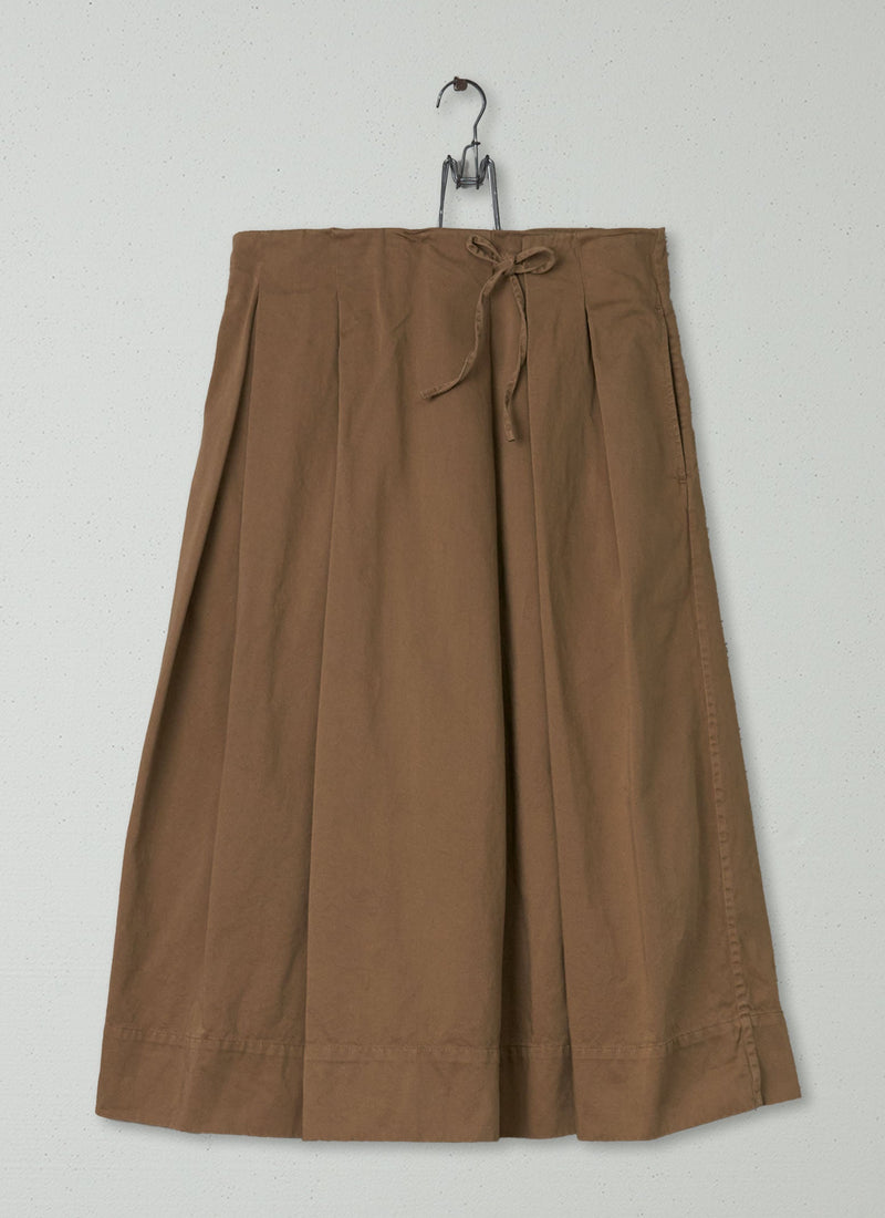 Reworn Cotton Sateen Skirt Size 8 (270) | Sand Dune